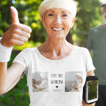 T-shirt Photo de Love You Grandma Meilleur poison<br><div class="desc">Une photo de collage moderne de vous et de votre grand-mère peut être le cadeau parfait pour lui montrer combien vous l'aimez et l'appréciez. Ce cadeau unique et réfléchi est une excellente façon de préserver vos souvenirs spéciaux ensemble et de créer une belle pièce d'art qu'elle peut présenter chez elle....</div>