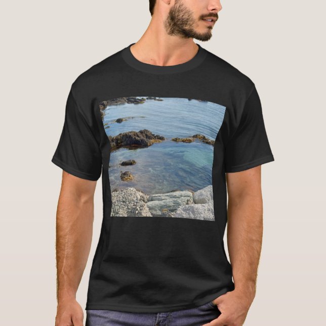 T-shirt Photo de Low Tide Translucide de l'eau de l'Atlant (Devant)
