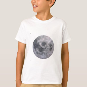 T-shirt Photo de lune grise