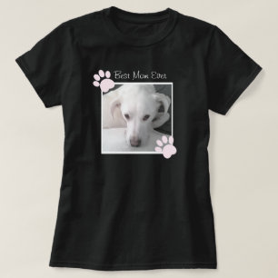 T-shirt Photo de l'unique mignon chien blanc Pink Paws Bes