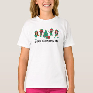 T-shirt Photo de lutin de Noël drôle personnalisé