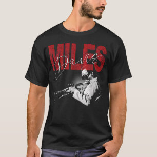 T-shirt Photo de Miles Davis en détresse officielle Jazz