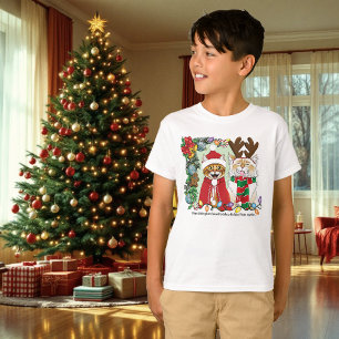 T-shirt Photo de Noël annuelle du chat