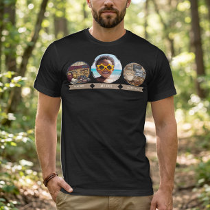 T-shirt Photo de Papa Gym Papa Café Papa