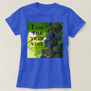 T-shirt Photo de Raisins Violets Évangile de Jean Bible Ve