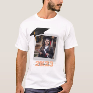 T-shirt Photo de remise de diplômes Cadre 2K Fête de fin d