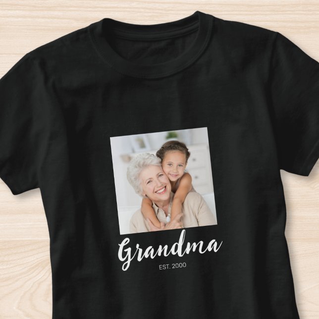 T-shirt Photo de script établi grand-mère  (Créateur téléchargé)