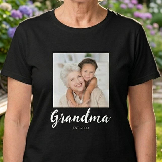 T-shirt Photo de script établi grand-mère  (Créateur téléchargé)