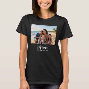 T-shirt Photo de script établi Mami