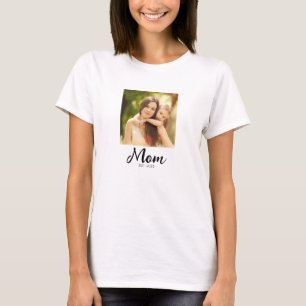T-shirt Photo de script établi par maman 