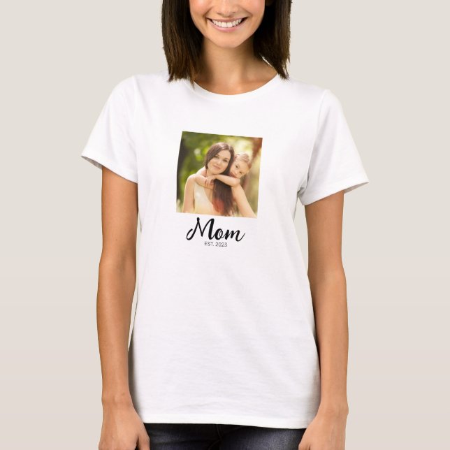 T-shirt Photo de script établi par maman  (Devant)