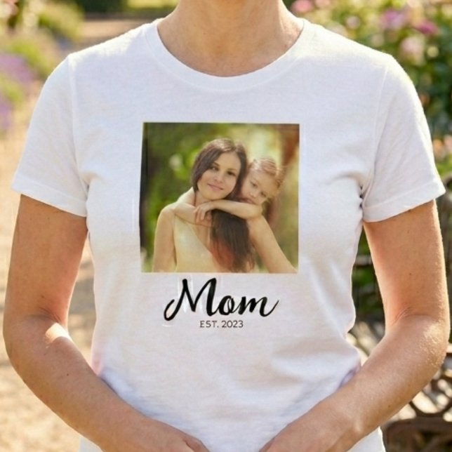 T-shirt Photo de script établi par maman  (Créateur téléchargé)