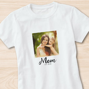 T-shirt Photo de script établi par maman