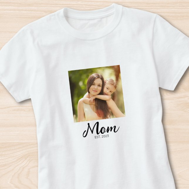 T-shirt Photo de script établi par maman  (Créateur téléchargé)