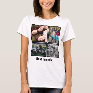 T-shirt Photo de souvenir d'amitié de meilleurs amis moder