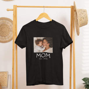 T-shirt Photo de typographie établie pour maman