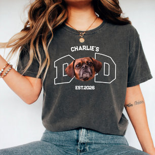 T-shirt Photo de visage de compagnie personnalisée Nom pou