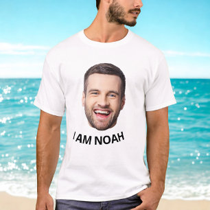 T-shirt Photo de visage personnalisée pour fête d'annivers