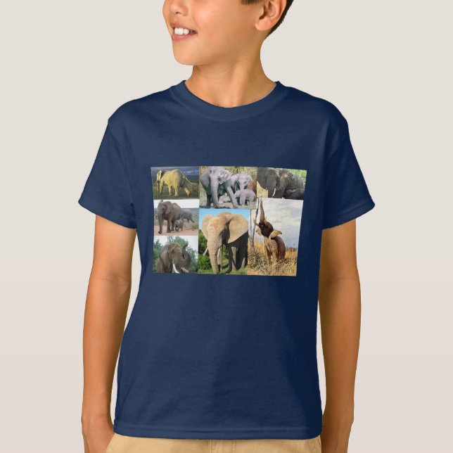 T-shirt Photo d'éléphant (Devant)