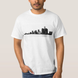 T-shirt Photo d'horizon de Detroit