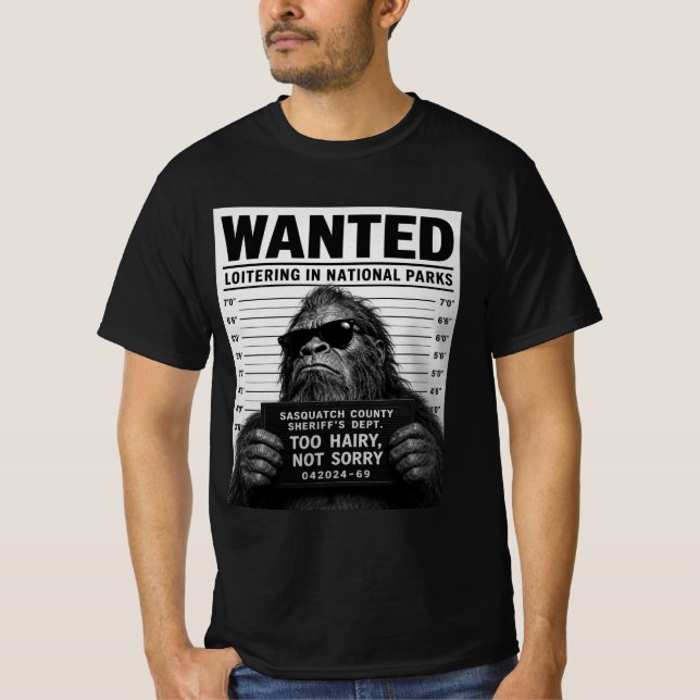 T-shirt Photo d'identité de Bigfoot (Devant)