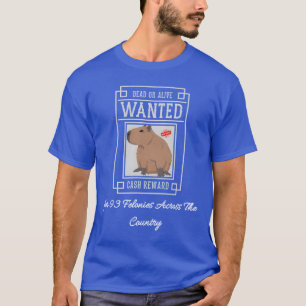 T-shirt Photo d'identité de capybara recherché pour 93 cri