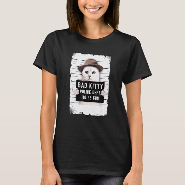 T-shirt Photo D'identité de Chat (Devant)