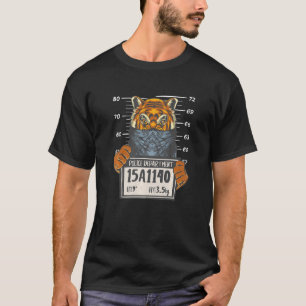 T-shirt Photo d'identité de tigre Animal Faune Grand féli