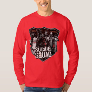 T-shirt Photo d'insigne de groupe du peloton de suicide