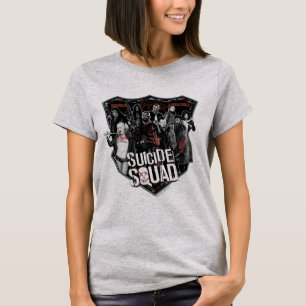 T-shirt Photo d'insigne de groupe du peloton de suicide