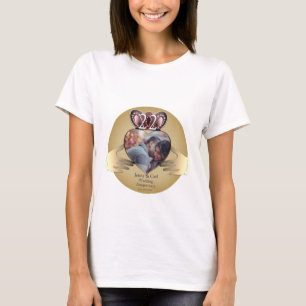 T-shirt Photo du 22e anniversaire du Mariage Coppery Cladd