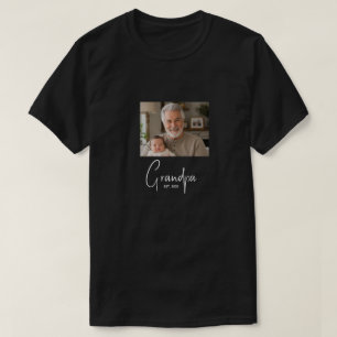 T-shirt Photo du cadeau établi par Papy