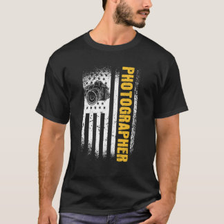 T-shirt Photo du drapeau américain