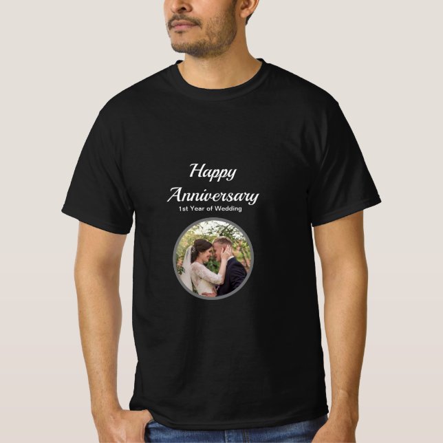 T-shirt Photo du joyeux anniversaire (Devant)