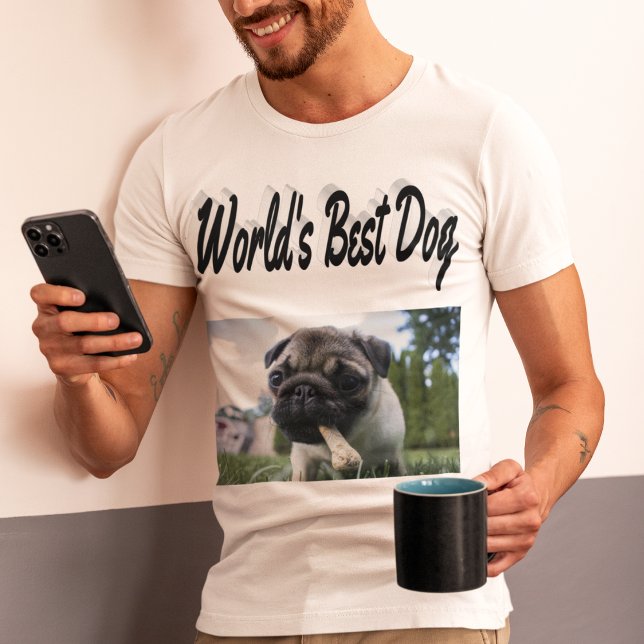T-shirt photo du meilleur chien (Créateur téléchargé)