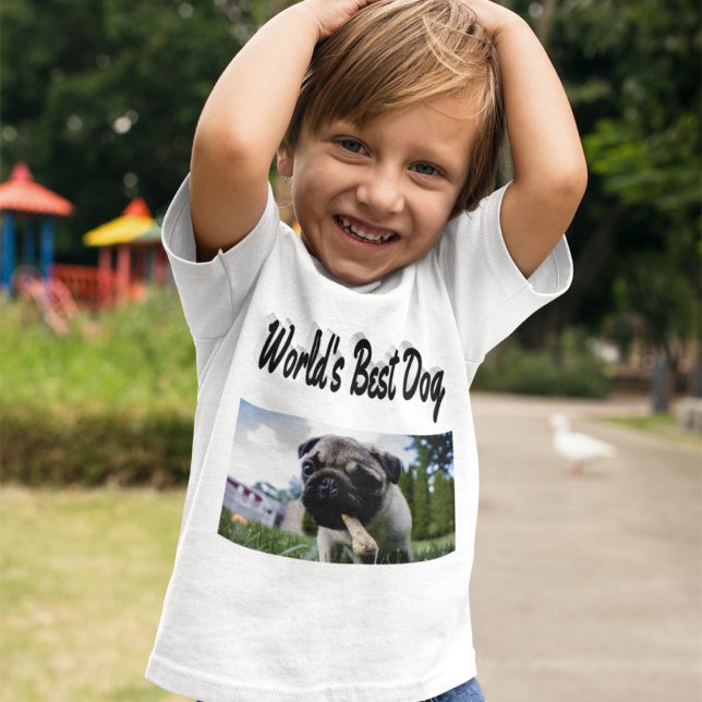 T-shirt photo du meilleur chien (Créateur téléchargé)