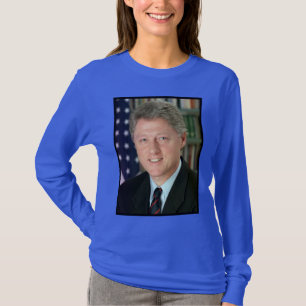 T-shirt Photo du président Bill Clinton à la Maison Blanch