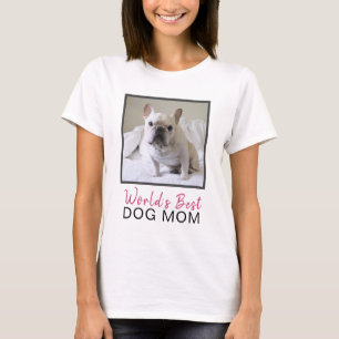 T-shirt Photo du World's Best Dog Mama Square Dog