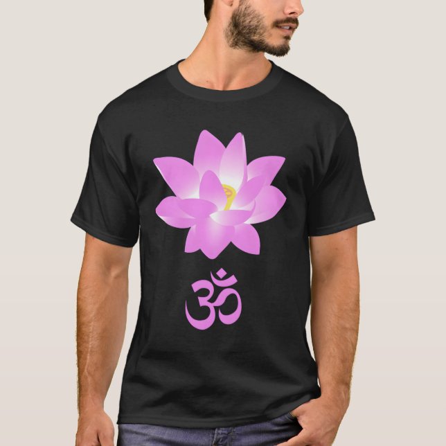 T-shirt Photo D'Une Fleur De Lotus Rose (Devant)
