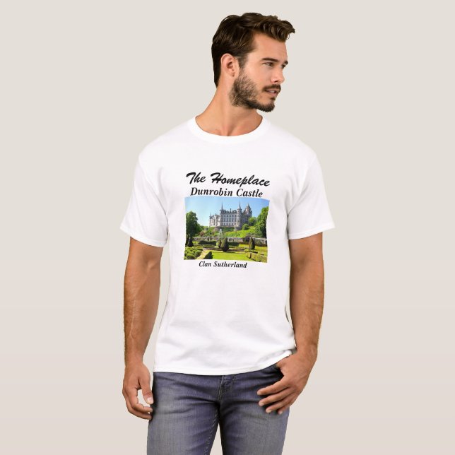 T-shirt Photo Dunrobin Castle Scottish Clan Sutherland (Devant entier)