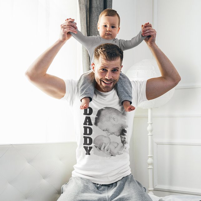 T-shirt Photo Effet Brossé Daddy (Créateur téléchargé)