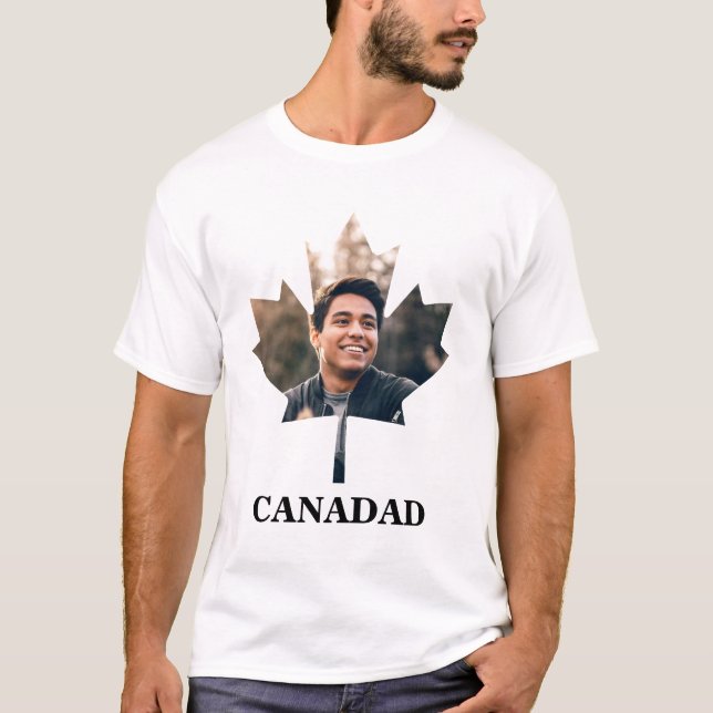 T-shirt Photo en forme de feuille d'érable sur mesure happ (Devant)