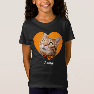 T-Shirt Photo et nom de l'animal de compagnie avec une typ