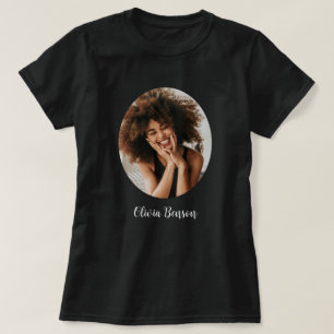T-shirt Photo et nom personnalisés modernes Créez le vôtre
