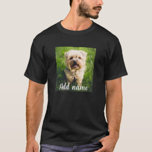 T-shirt Photo Et Nom Personnalisés Pour Animaux De Compagn