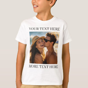 T-shirt Photo et Texte