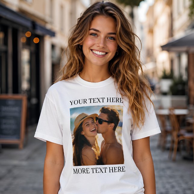 T-shirt Photo et Texte (Créateur téléchargé)