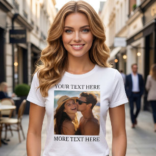 T-shirt Photo et Texte