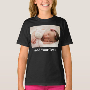 T-shirt Photo et texte personnalisés