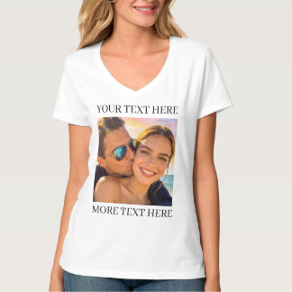 T-shirt Photo et Texte Personnalisés